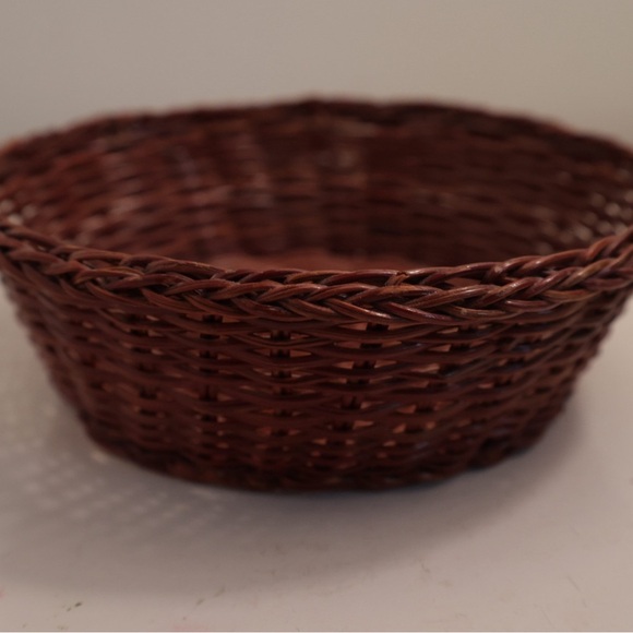 Handcrafted Brown Wicker Basket - Picture 3 of 4